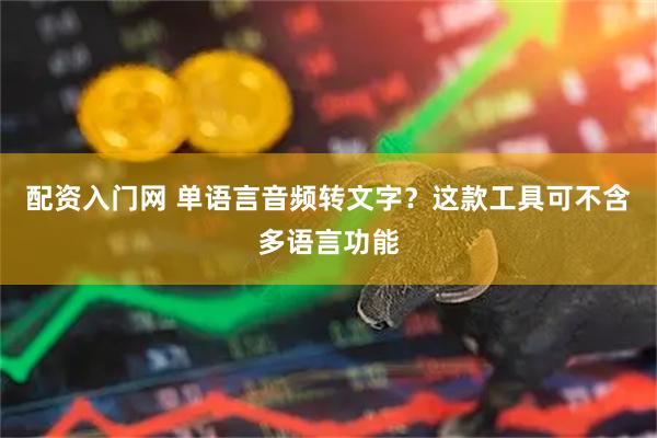 配资入门网 单语言音频转文字？这款工具可不含多语言功能
